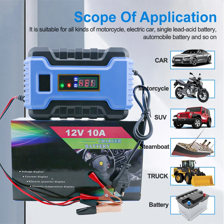 Adjustable 12v 10amp 24v Electric Bike Battery Charger Suitable For All