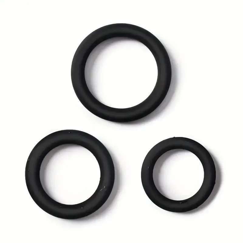 Glowing Soft Silicone Rubber 3 Pack Cock Rings Penis Rings for Men Erection Ejaculation Delay Couple Sex Sex Toy for Male