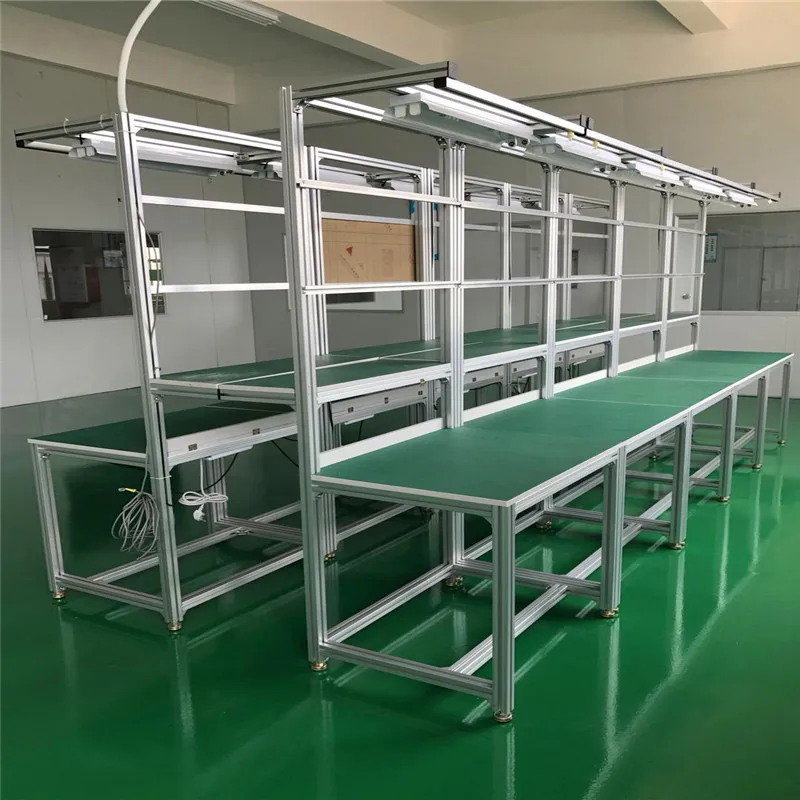 Adjustable Aluminum Esd Assembly Line Working Table Stainless Steel ...