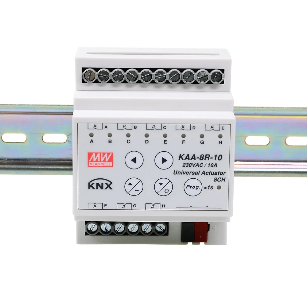 MEANWELL KAA-8R 16A 8-канальный сетевой видеорегистратор KNX приводы переключателя для затвора шторки автоматизации