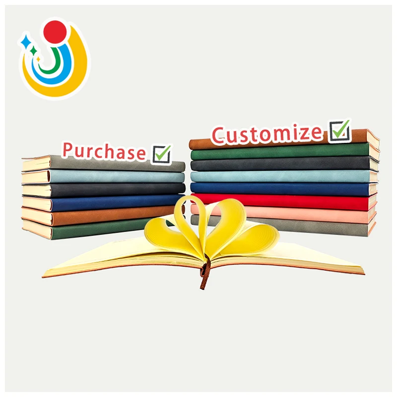 Source Factory Custom Leather Notebook Journal Stationery Office Stationery Hardcover Notebook A5