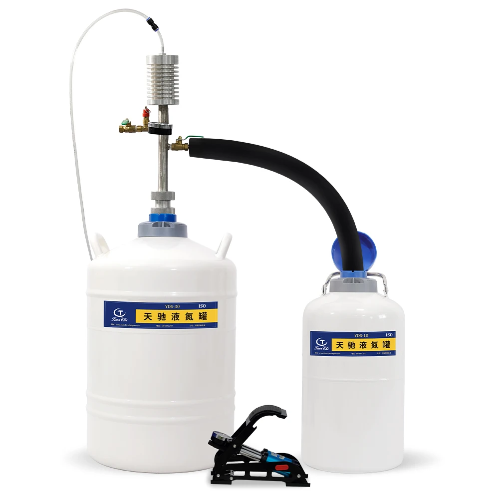 Small Liquid Nitrogen Gas Pump Foot Pumps Mechanical Cryo Ln2 Transfer Liquid Nitrogen Booster Pump Price Carton 1 Piece 0.1 6.7