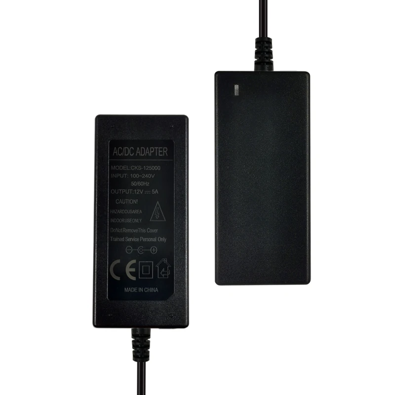 CE CB certificate Input 110v 220v ac to dc 12v 5a transformer ac adapter 12volt 5000ma 60w 5amp dc power adapter 12v5a