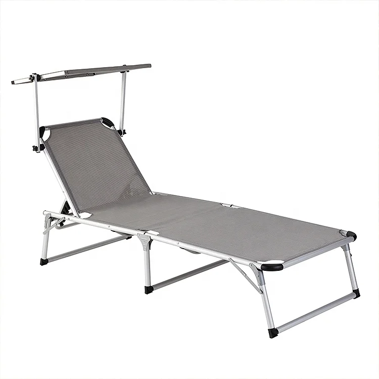 foldable metal sun lounger