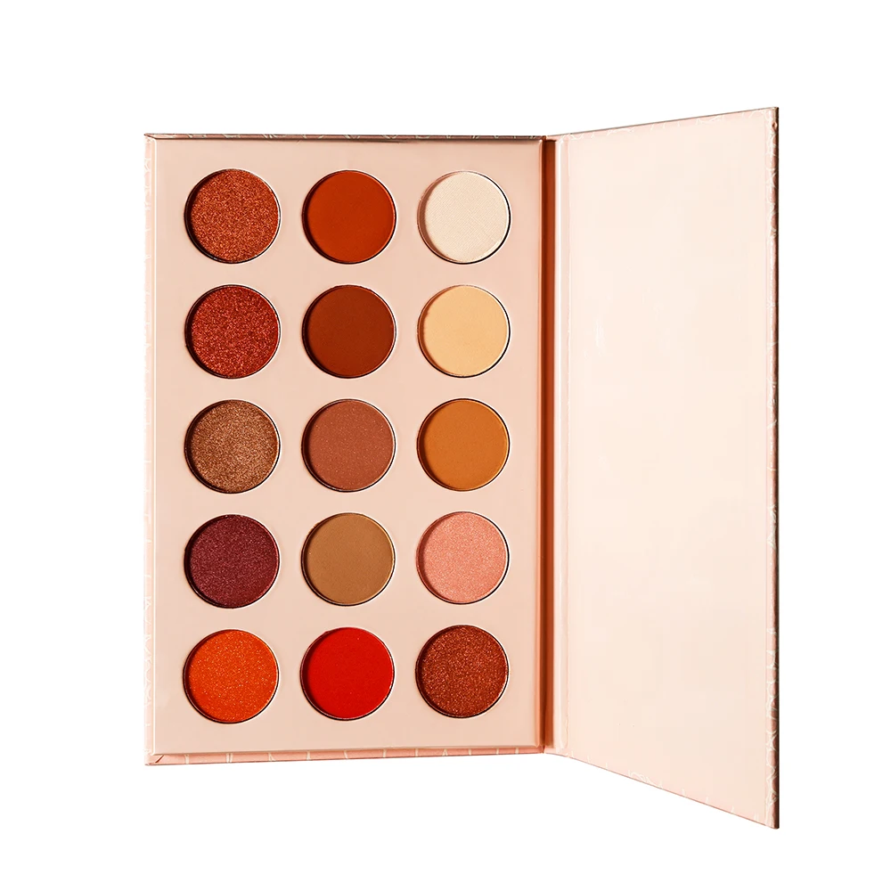 Private Label Cosmetics Makeup Eyeshadow Palette 15 Pink Crocodile Vegan Eye Shadow Pressed Powder