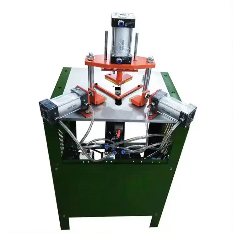 Fully Automatic Pneumatic Frame Nailing Machine for Wood Frame Machine Photo and Picture Frame Corner Cutting Machine
