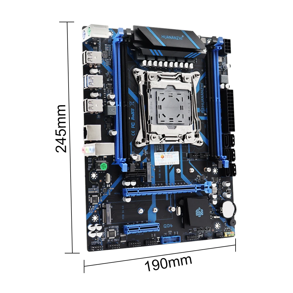 HUANANZHI X99 QD4 LGA 2011-3 XEON Motherboard Kit with E5 2670 V3