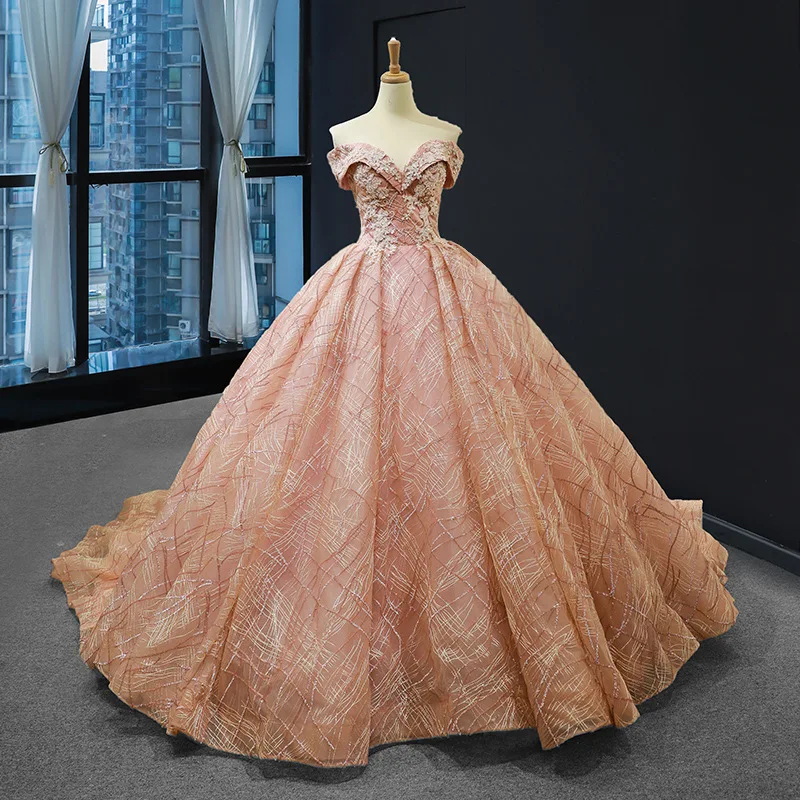 a line dress prom Pink Lace Prom Dresses,Spaghetti Straps A-line Dress,PD00465