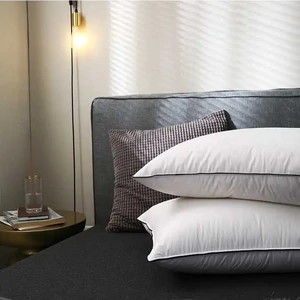Decorativas Washable Almohada New Bamboo Rest Machine Washable Pillow Cover Dust Mite Resistant Bed Pillow