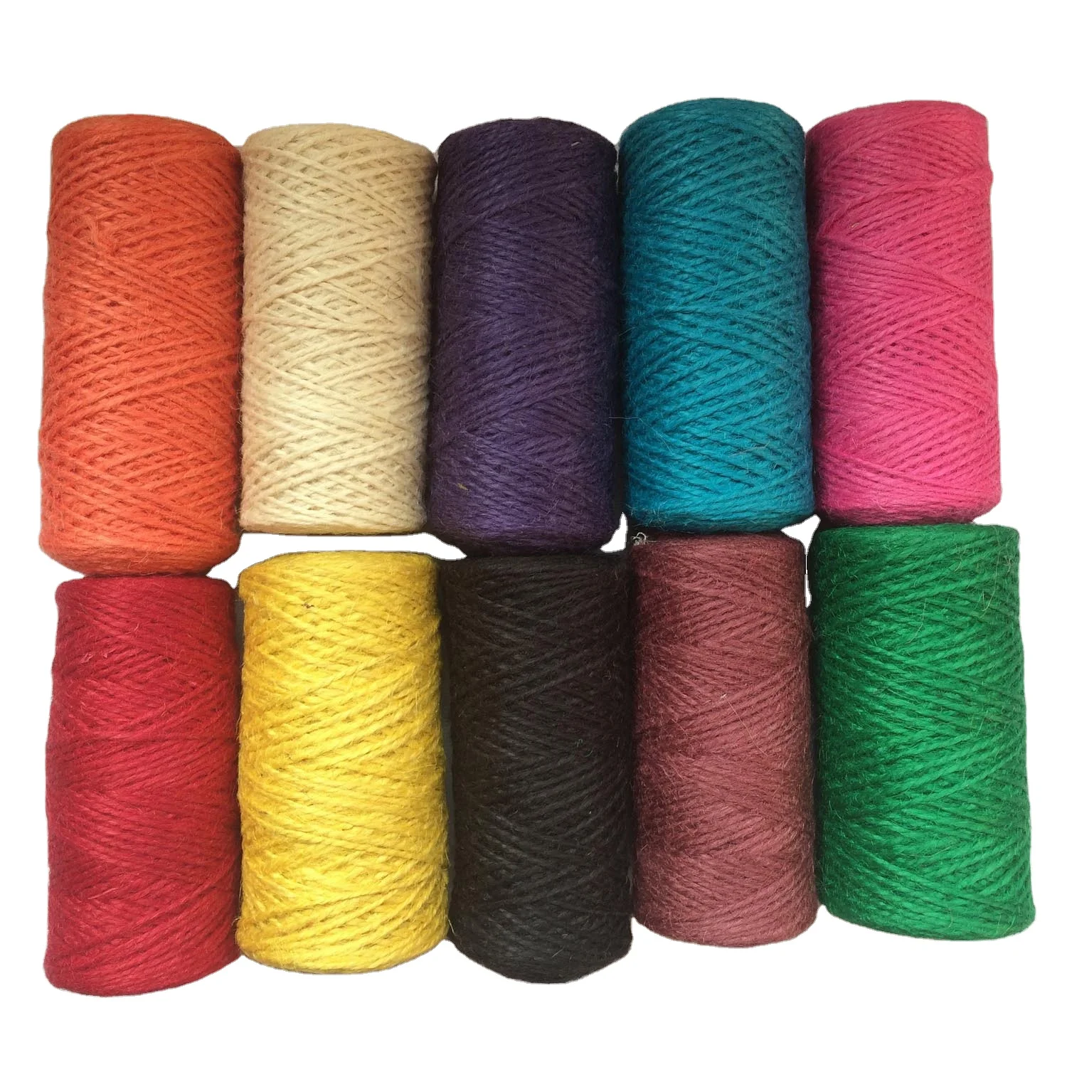 1.5mm 2 Ply 100m Spool Colored Jute Twine,Colored Jute Rope,Jute String -  Buy Colored Jute Rope,Jute Twine,Jute String Product on