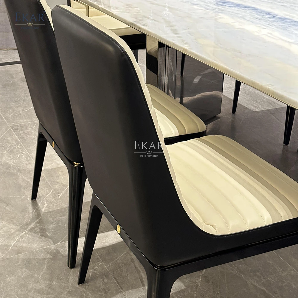 Contemporary Design Leather Dining Chair - Modern Elegance for Stylish Spaces manufacture