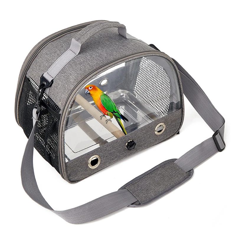 Bird Travel Carrier With Stand Perch Pet Carrier For Bird Travel Bag