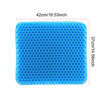 1pc Gel Seat Cushion, Soft, Comfortable And Breathable For Long Time Sitting,  Suitable For Wheelchair To Reduce Sweating, Suitable For Office Chair Use