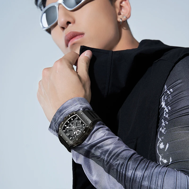 Mark Fairwhale Original Luminous Clear Glass Case Waterproof Male ...