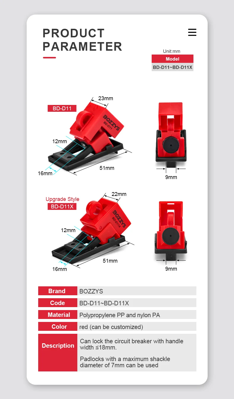 Single-pole Circuit Breaker Lockout Tagout Device For Electrical Safety ...