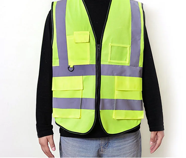 Wholesale Custom Logo Safety Vest High Construction Work Pocket ...