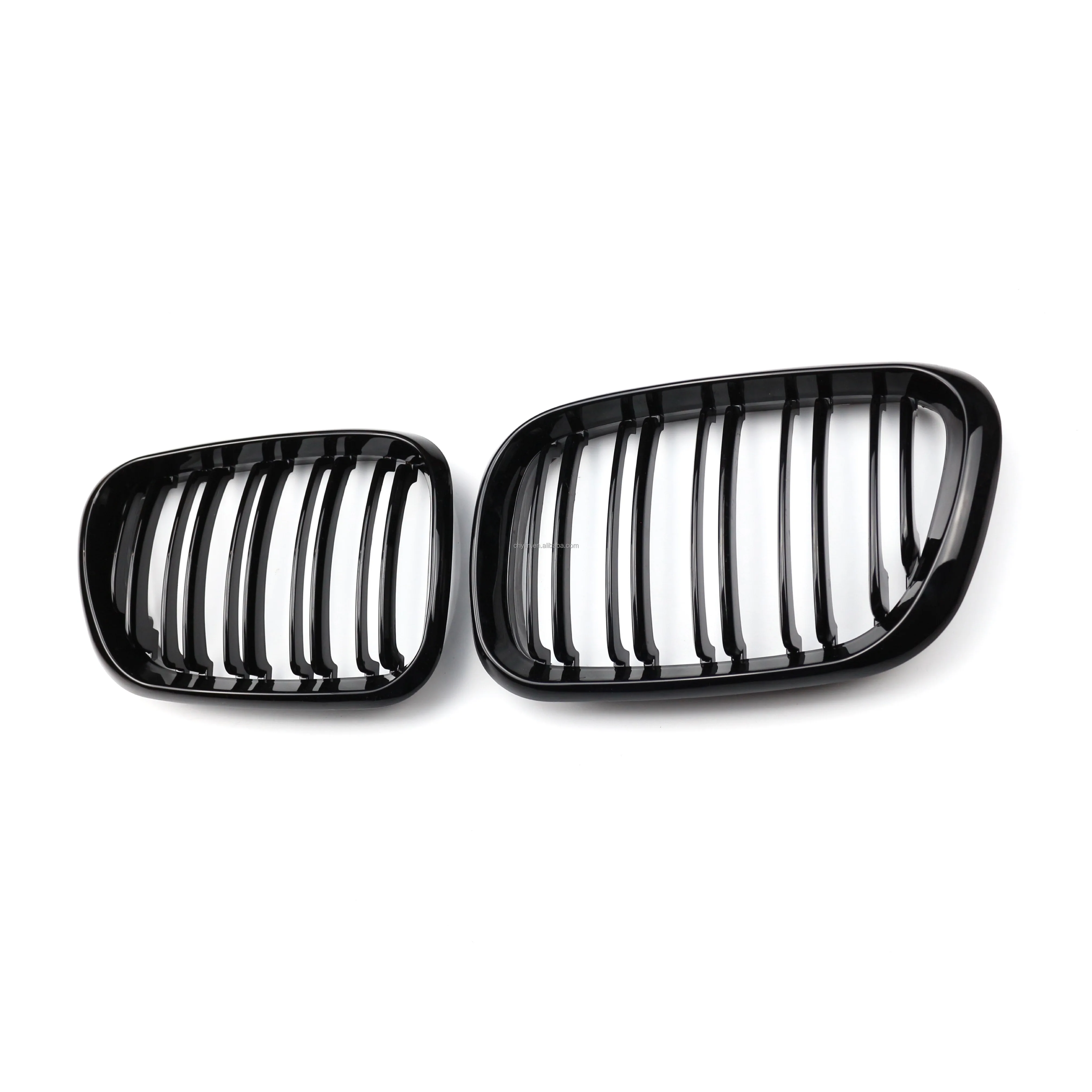 Auto Grille Double Slat Gloss Black Front Mesh Grille E53 Mx5 For Bmw