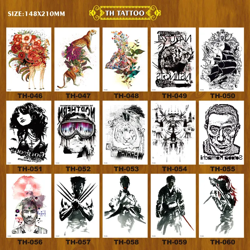 Водостойкая Сексуальная тату-бумага временные пользовательские наклейки с Полной