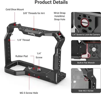SMALLRIG Light Weight Camera Cage for Sony A7 III / A7R III / A9 Camera - 2918 detail image