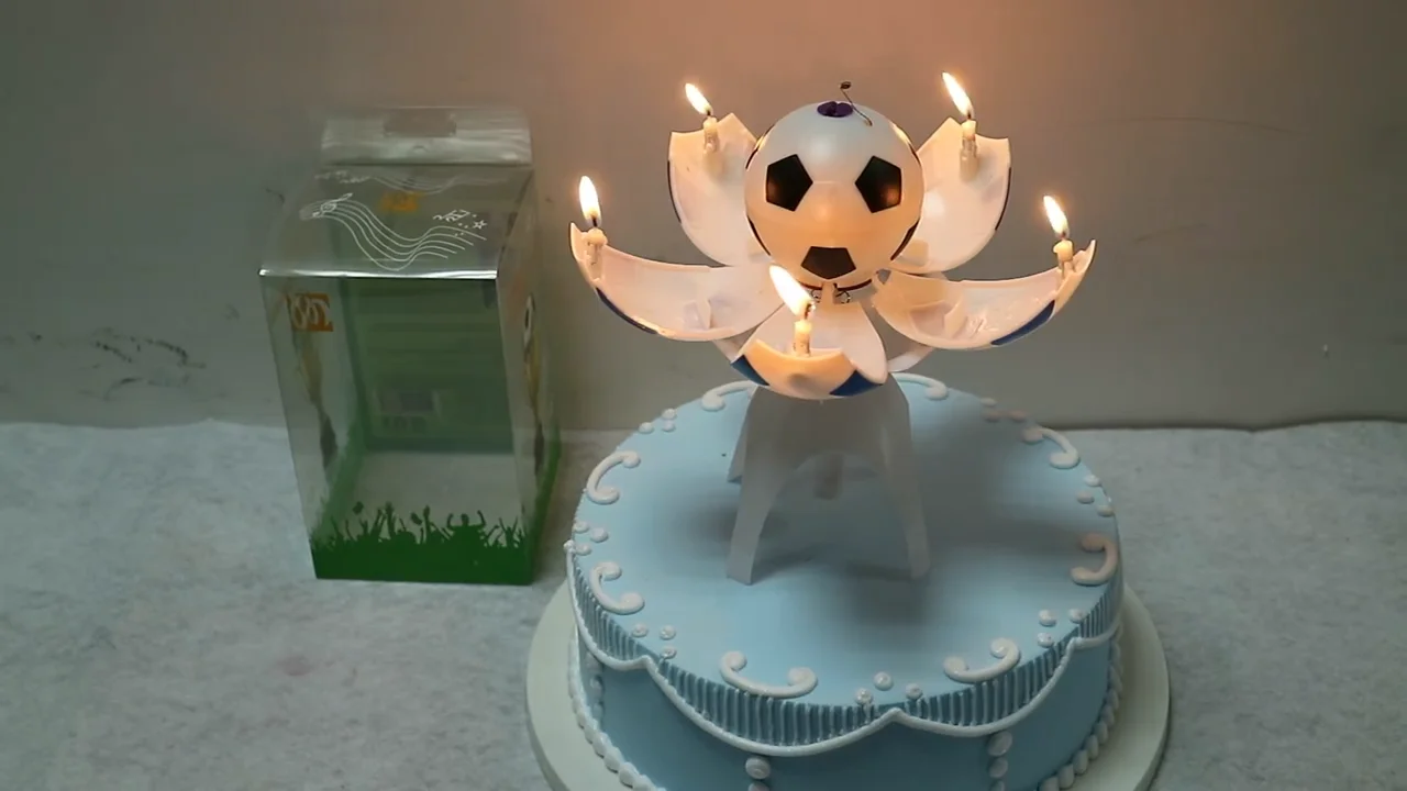 Much More Colorful Spinning Musical Birthday Big Football Bloom