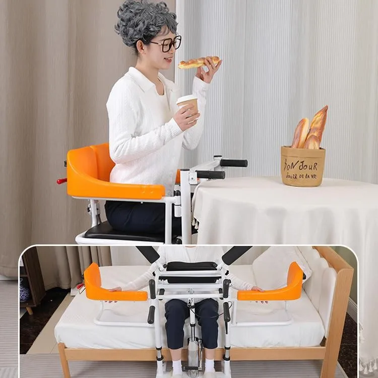 Multi-Functional Home Hydraulic Lift Paralysed Elderly Care Transfer Device Lift Disabled Bathing Commode Chair Transfer Chair