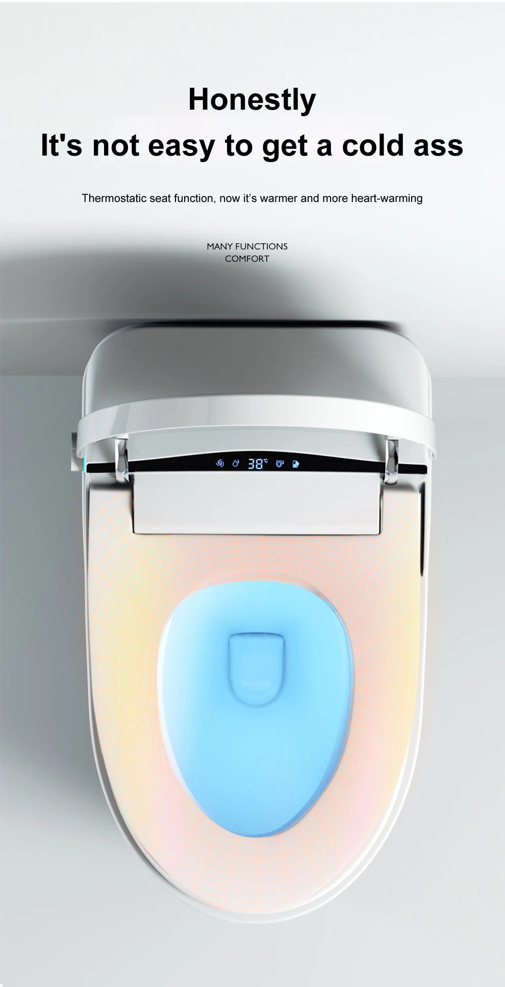 220v Japan One Piece Wc Self Cleaning Full Automatic Flush Sensor