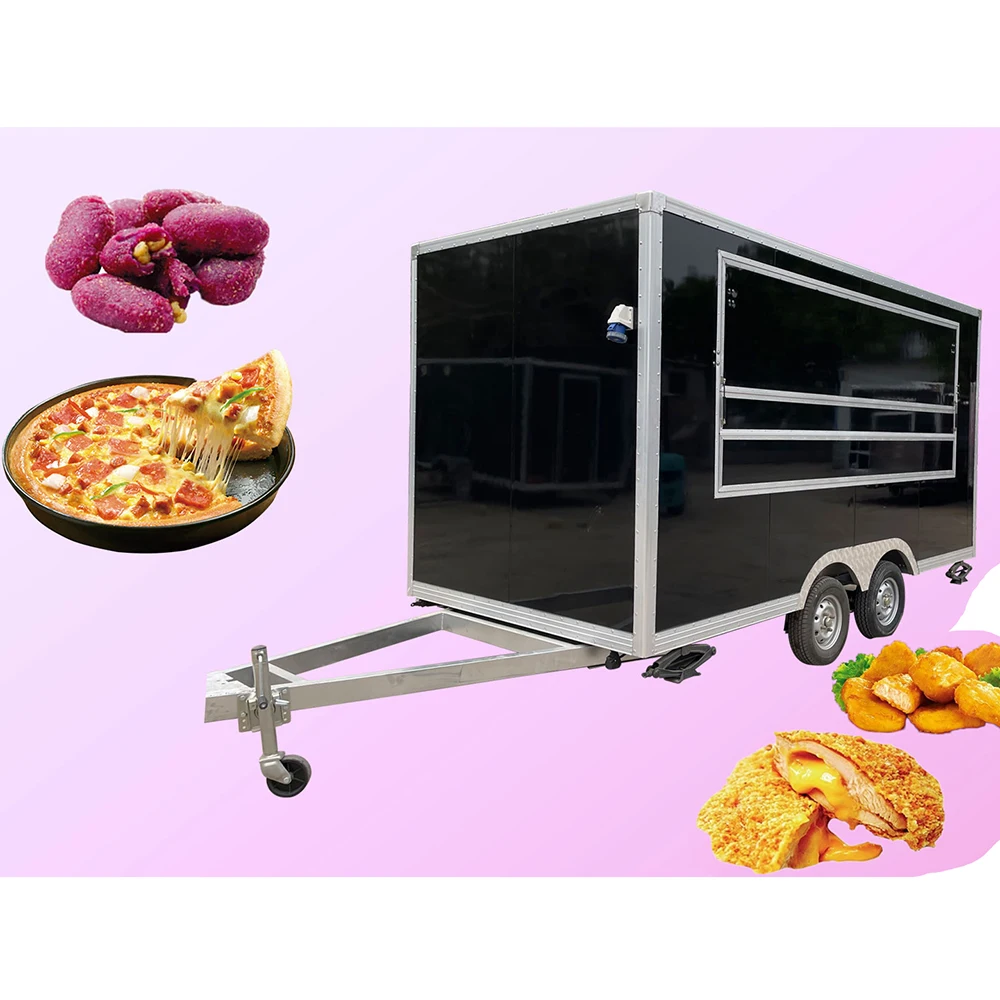 Large Mobile Food Trucks Catering Trailer For Sale Hot Dog Food Truck