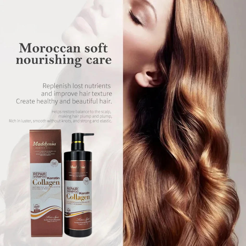 Maddynia Professional Keratin Shampoo & Hair Mask - Nourishing Coconut Oil Treatment for Dry, Damaged Hair Care Products