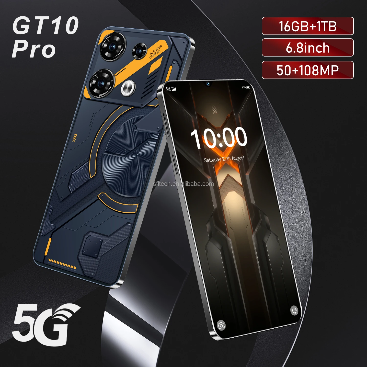 Factory Directly Original GT10 Pro 16G+1T Telefon 5g Smartphone China Mobile Phone 4g Android Smartphone