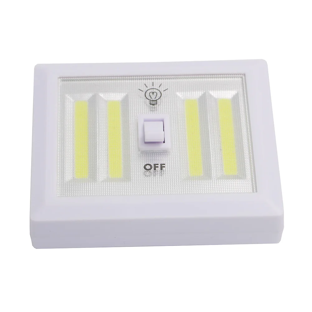 Magnetic COB LED Lamp Switch Wall Nights Battery Operated Closet Emergency Light 