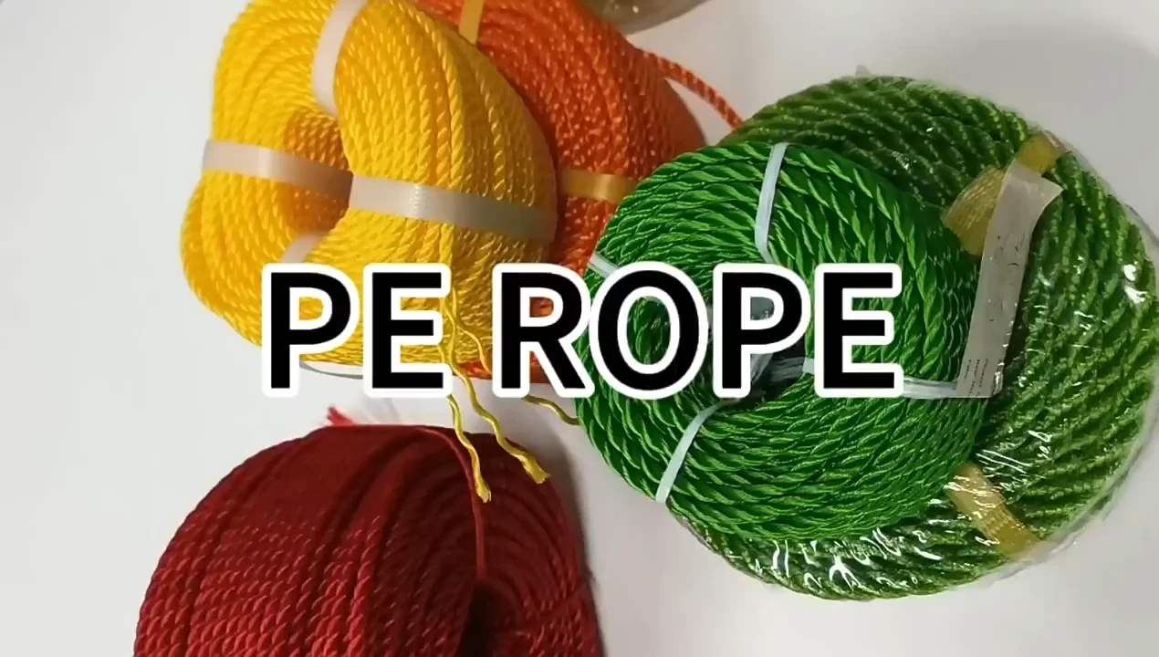 3 4 Strands Pp Pe Monofilament Ropes Plastic Twisted Polyethylene Rope For Outdoor Use Packing
