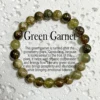 Pulsera de granate verde