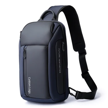 Men's Shoulder Crossbody Sling Bag Fashionable Waterproof Chest Bag with Anti-Theft Feature for Summer and Spring