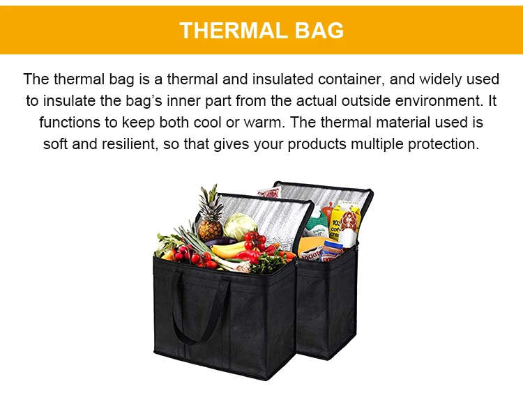 48l Food Delivery Pizza Bag Thermal Delivery Bags To Keep Food Hot And