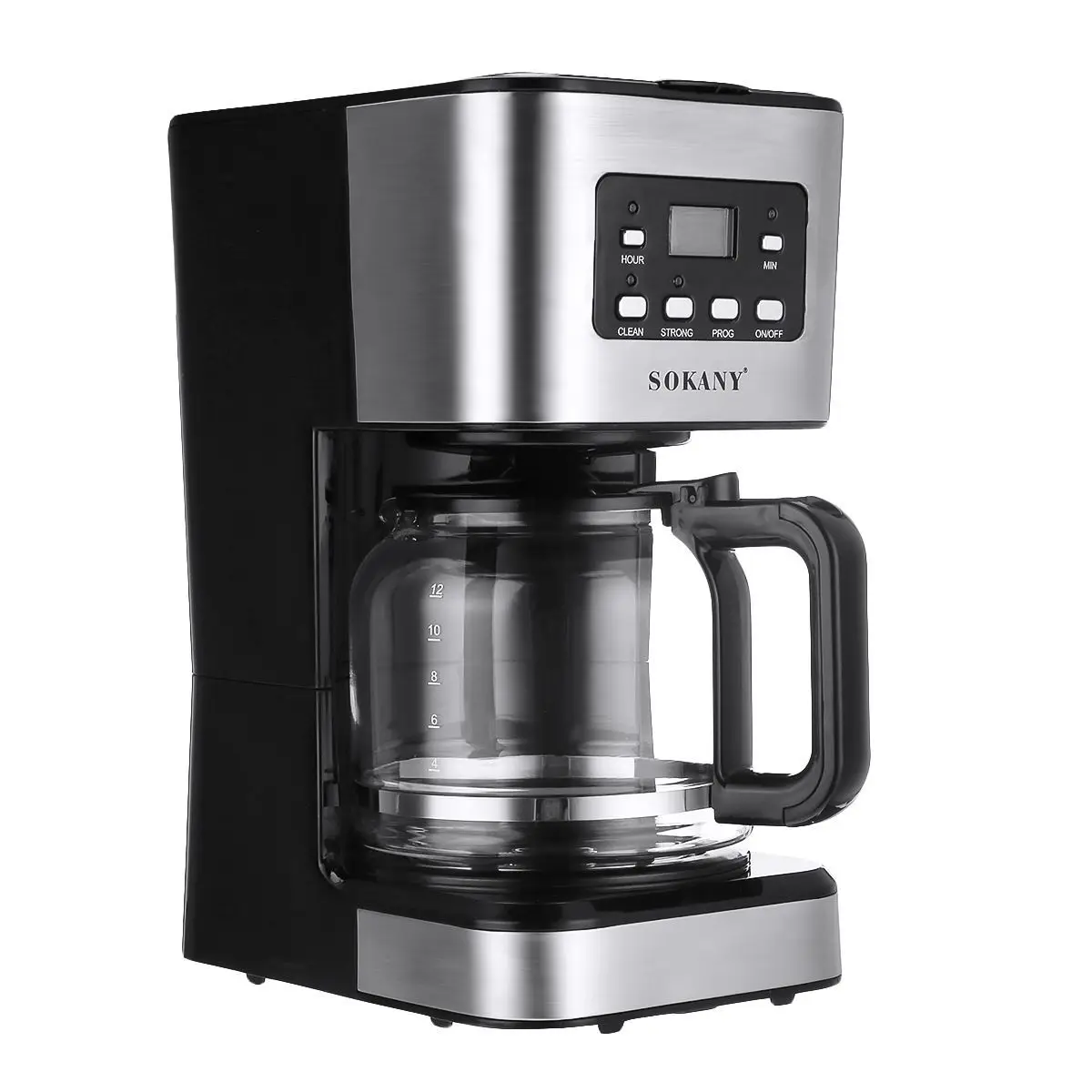 110V 220V 950w自動電気コーヒーマシン12カップ1.5Lエスプレッソ