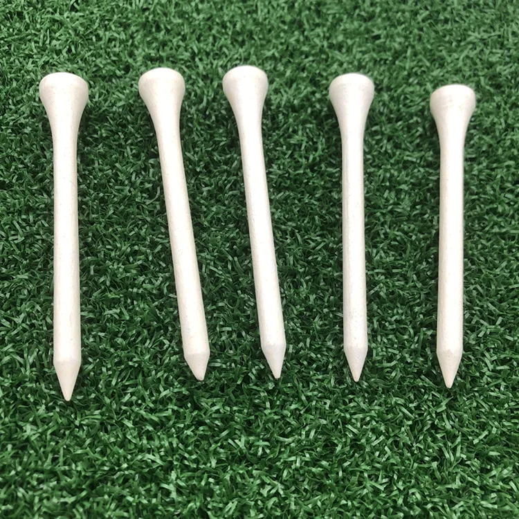 Wholesale Manufacturing Blank Golf Factory Price Colorful Bulk Bamboo Wooden Pegs Golf Tees