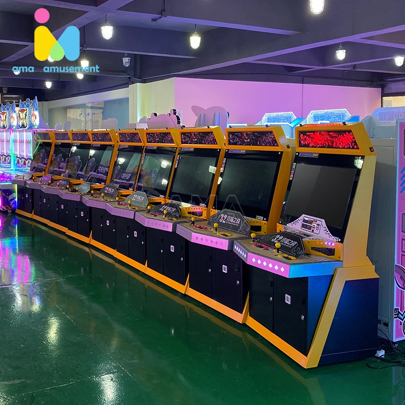金属材料32インチアーケードゲーム機110V/220Vコイン支払い工場直販