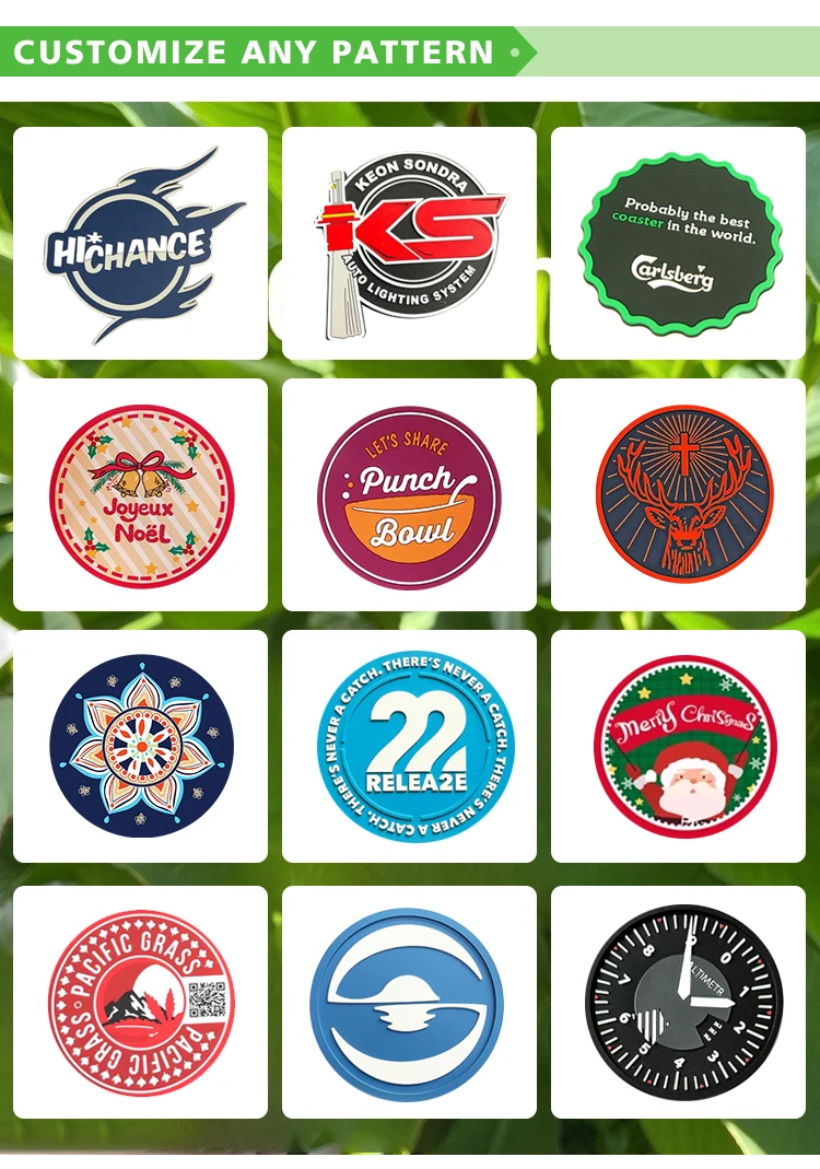 Hot Selling Product Pvc Rubber Silicone Custom Logo Car Cup ...