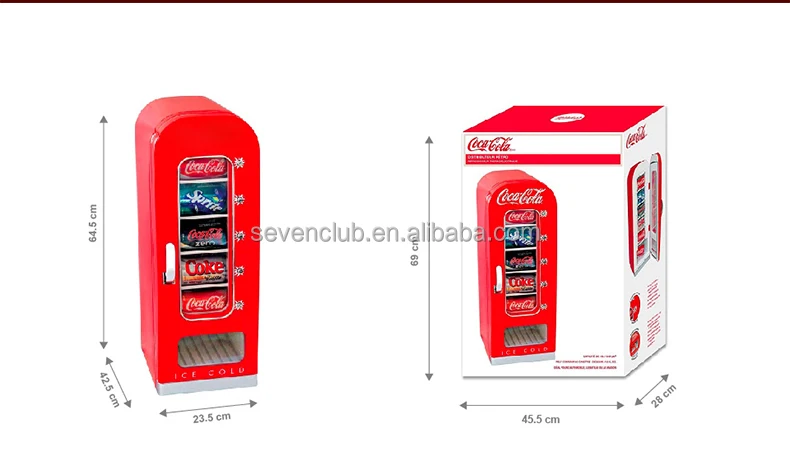 Wholesale MOQ Red Mini Cooling Fridge 220V Retro Chiller