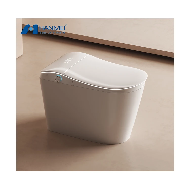 Modern Smart Ceramic Toilet Automatic Sanitary Ware Foot Sensor Floor ...