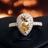 Real solid 10K gold moissanite  ring