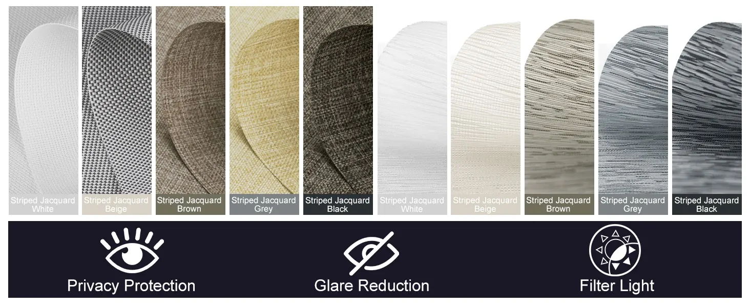 Wholesale White Coating Polyester Roller Blinds Fabric with 410GSM Weight and 3M Width for French Windows