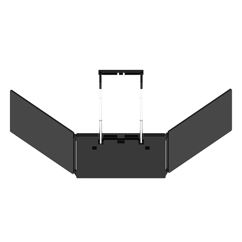 Three Way 360 Degree Angle Flat Mirror Shave and Cut Your Hair  at Home Self Hairdressing Mirror