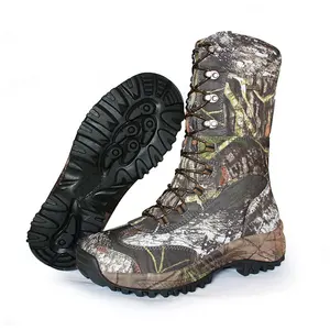 OBM ODM Custom Factory Wholesale Custom Nylon Upper Waterproof Camouflage Hunting Boots