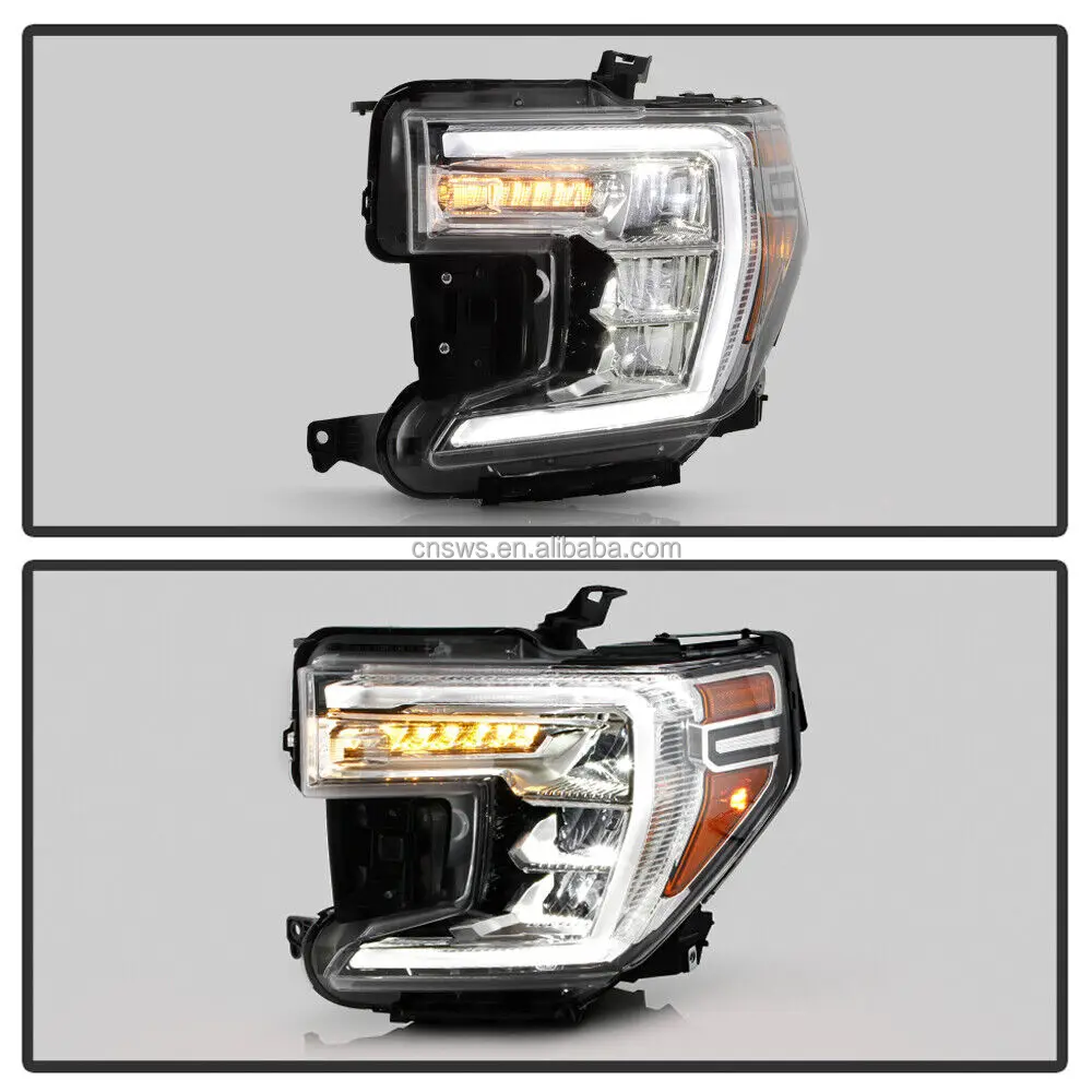 New style auto parts OEM full LED headlights advanced high version headlamp for GMC SIERRA 2019 2020 2021 supplier