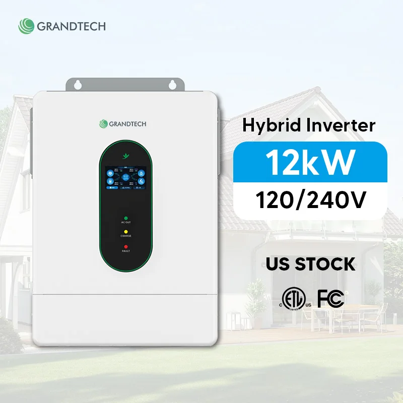 12კვ სუფთა სინუსოიდის ჰიბრიდული მზის ინვერტორი, ორმაგი MPPT, 500V PV ძაბვა, ერთფაზიანი 48V მზის ინვერტორი 10კვ სახლისთვის