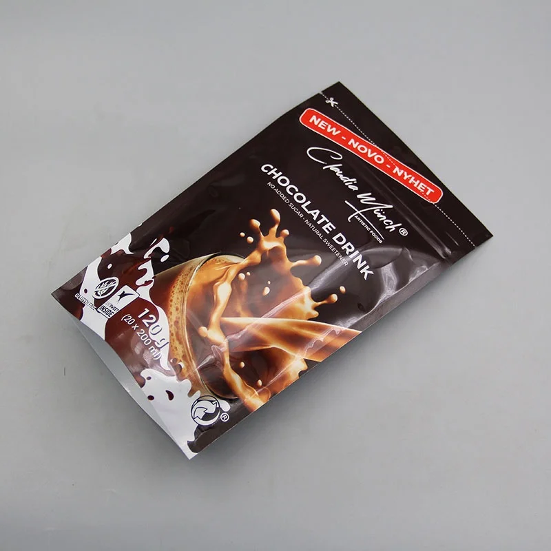 Packing Label Customized Doypack Dark milka 750gr Chocolates and Sweets Powder Biscuits Mylar Bag