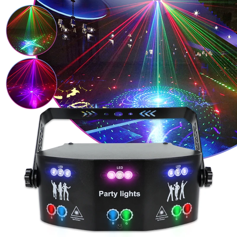 DJ機材 The lights and sound of Christmas Mini-Laser-Lights-LED-Stage-