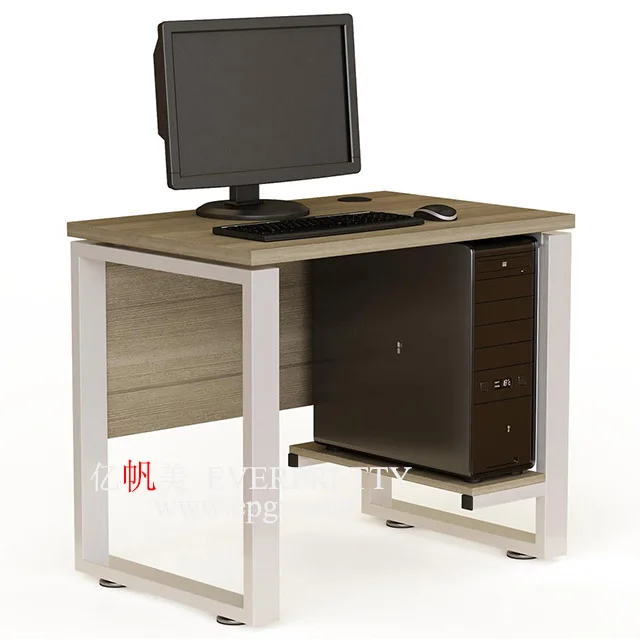 Modern Computer Table for Teacher with Locker and CPU Holder New Design Table and Easy Clean School Furniture