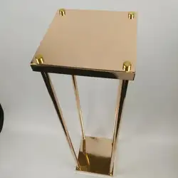 Лидер продаж, золотая металлическая подставка для цветов, центральные части свадебного стола